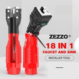 Electric Wrench 18 in 1 Faucet Sink Installer Water Pipe Spanner Toilet End Basin Bottom Drain Tube Repair Remove Bathroom Kitchen Tool 230412