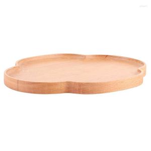 Тарелка 1 ПК Сервисная тарелка поднос в японском стиле для домашнего ресторана класс деревянные материалы безопасные и экологически чистые