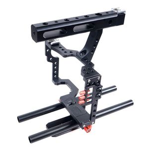 Freeshipping Commlite CS-V5 DSLR 15mm Rod Rig Kamera Video Kafe Kiti Sony A7 II A7R A7S Olympus Pentax Kameralar AMFSC için