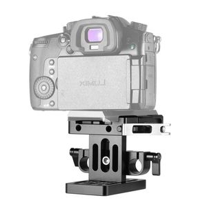Freeshipping kamera kafesi taban plakası (manfrotto) 15mm ray destek sistemi hızlı serbest bırakma tripod montaj plakası montaj plakası -2039 rjoux