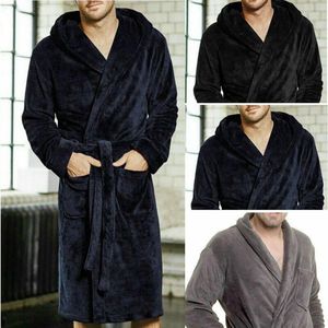 Мужская модная мода повседневная мужская ванна фланелевая одеяние v шея пара с длинным рукавом мужская женщина плюшевая шаль кимоно теплый мужской халат