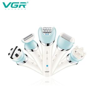 Epilator VGR Body Shaver Professional Shaver Set Electric Hair Removal Waterproof Lady Care Set 5 In 1 Epilator Machine for Women V703 230412
