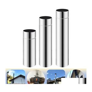 Fireplace Sets Accessories Stainless Steel Stove Pipe Chimney Flue Liner 90 Elbow Knee Furnace Sier Gas Heater 20Cm 70Mm 220505 Dr Otfer