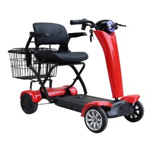 Remote-Controlled 500W Dual Motor Folding Mobility Scooter for Adults - Electric 4-Wheel Scooter for Disabled