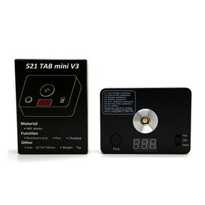 521 TAB Mini V3 Цифровой тестер сопротивления Аксессуары Огонь USB-зарядка Нагревательный провод Стол Подходит для DIY RBA RDA Форсунки 510 Резьба Батарея Vape Pen