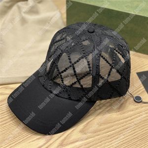 Dantel Top Kapakları Kadın Yaz Lüks Tasarımcı Beyzbol Kapağı Casquette Şapkaları Erkekler İçin Ayarlanabilir Günlük Cappello Çift Harfler Takılı Kapaklar