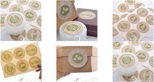 900 натуральных 100% органических подарочных наклеек, наклейки на упаковку свадебных хлебобулочных изделий / оптовая продажа GS-141