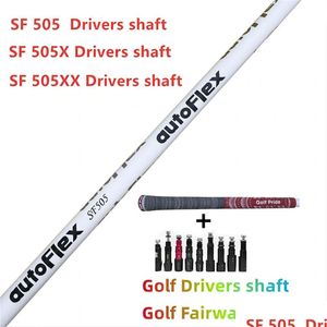 Drivers New Golf Shaft Flex White Drive Sf505Xx Sf505  Sf505X Flex Graphite Wood Assembly Sleeve And Grip Drop Delivery Sports Outdoor Dh9It