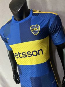 Yeni Boca Betsson Futbol Cabj Münhasırlık Klasik Futbol Formaları Yüksek kaliteli oyuncu sürümü Ana Kısa Kollu Erkekler Futbol Gömlek Futbolu 2023 2024