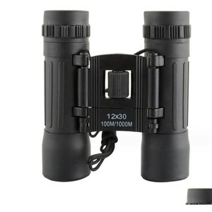 Taktik Aksesuarlar Telescope 12x30 Optik Kırmızı Film Mini Binokar Açık Mekan Taşınabilir Yüksek Tanımlanabilir Damla Teslimat Sporları Açık havada Hun Dh7um