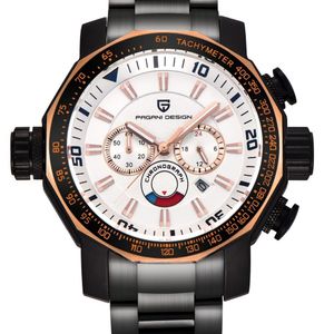 2023 часы мужские люксовый бренд PAGANI DESIGN спортивные часы для дайвинга военные часы большой циферблат многофункциональные кварцевые наручные часы reloj hombre
