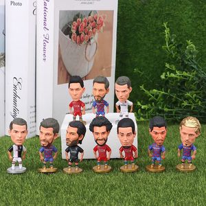 Outros brinquedos 1pcs estrela de futebol figura jogador de futebol mini boneca de ação esportes modelo fãs presentes lembranças decoração de casa 231113