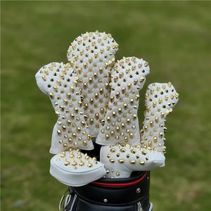 Diğer Golf Ürünleri Golf Kulübü Kapak Altın Kafatası Perçinleri Sürücü Fairway 1# 3# 5# Hibritler Golf Başını Kapsar Manyetik Kapanış Kişiselleştirilmiş 231113