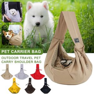 Dog Dog Bag Pet Out Crossbody Shoulder Bag Outdoor Travel Portable Cat Puppy Sling Bag Cotton Comfortable Tote Pet Carrying Supplies 231110