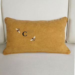 Yatak Tasarımcı Yastığı Kılıf Kare Yastık Kapakları Arılar Desen Klasik Nakış Tekniği Pamuk Yumuşak Yumuşak Temiz Tasarımcı Yastık Kayma Vintage Stil JF005 E23