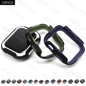 Apple Watch Koruyucu Serisi 8 7 6se54 Yumuşak TPU+PC Yarım Kapak Tamponu için diğer Moda Aksesuarları Kılıf Iwatch Anti Şok Çift Çıkarılabilir J230413