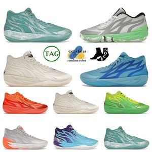 puma lamelo ball shoes mb.02 01 Basketball Shoes Queen City Fade Mens Women 【code ：L】 White Silver Whispers Not From Trainers Sneakers