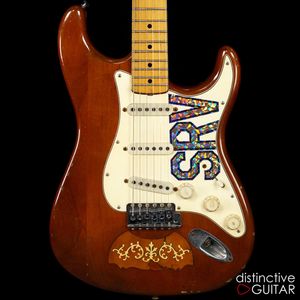 Stevie Ray Lenny Vintage Brown Electric Guitar Mandolin Vücut Kakmbonlar Billygibbons Özelleştirilmiş Boyun Tremolo Köprüsü Whammy Bar Akça