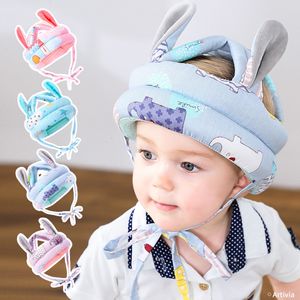 Kapaklar Şapkalar Bebek Güvenliği Kask Kafa Koruma Şapkası Toddler Antifall Pad Çocuklar Yürülemeyi Öğreniyor Kaza Kapağı Ayarlanabilir Koruyucu Headgear 230413