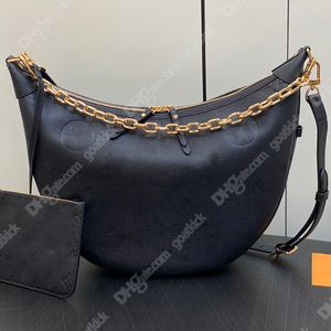 Tasarımcı döngü hobo çanta kadın moda omuz çantaları kozmetik koltuk altı ay baget el çantası çapraz gövdesi Tasche Metal Zincir Koleksiyonu M81098 Tote Purse