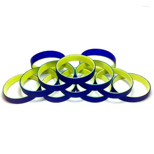 Charme pulseiras personalizadas 500pcs spray em branco pulseiras de borracha de silicone para atividades de festa escolar promoção de presentes de evento