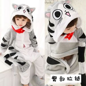 Pijama Kigurumi Cat Onesie Kids Unicorn Pijamalar Çocuklar İçin Hayvan Karikatür Battaniye Uyuyanlar Bebek Kostüm Kış Erkek Kız Jumspuit 231113