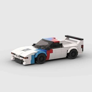 Vehicle Toys M1 Moc Speed Champions Technicial Racer Cars City Sports Vehicle Building Blocks Creative Garage Toys for Christmas Gift ClassicL231114