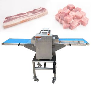 Коммерческая машина для нарезки тушеной свиной грудинки 220 В, машина для нарезки свежего мяса, измельченная кубиками