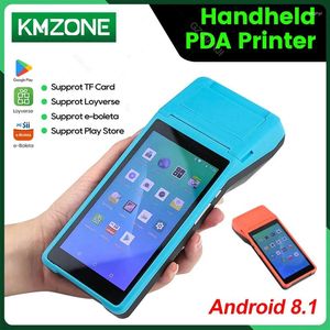 Sistema POS PDA portátil Android 8,1 e-boleta SII Loyverse impresora térmica integrada de 58mm Bluetooth WIFI NFC pantalla táctil de 5,5 pulgadas