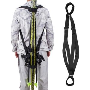 Сумка для санных лыж, рюкзак для переноски лыж и палок с ремнем на плечо 231114