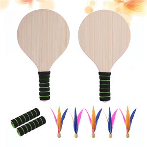 Tenis Raketleri 1 Set Çocuklar Badminton Kürek Plajı Oyuncak Raket Raketbolu 230413