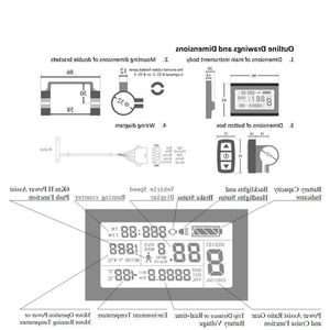 Frete grátis 24v 36v 48v 60v 72v display inteligente kt lcd3 controlador de peças de bicicleta elétrica ojons