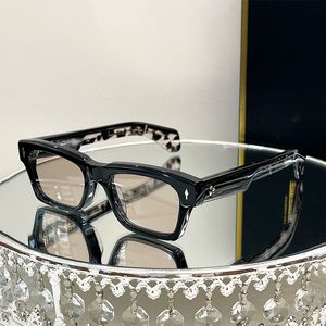 Tasarımcı Erkekler ve Kadınlar İçin Güneş Gözlüğü El işi Jac Mar Ashcroft Lüks Kaliteli Gözlükler Tıknaz Çerçeve Şık Retro Kare Çerçeve UV Koruma Güneş Gözlüğü