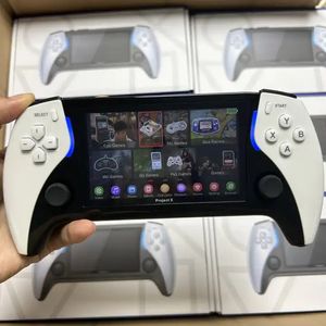 La console di gioco portatile Project X con schermo IPS ad alta definizione da 4,3 pollici supporta l'uscita HD Arcade Ps1 per lettore doppio joystick