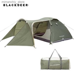 Tents and Shelters Blackdeer Expedition Camping Tent One Bedroom One Living Room For 3-4 peop 210D Oxford PU3000 mm Hiking Trekking Tent Q231117