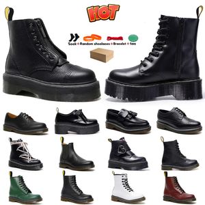 Dr Martinss Designer Boots Doc Martens Men Womens Winter Snow Booties Classic Color Leather Oxford Bottom Ankle shoes