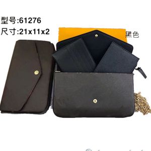 Luxurys Designer Women shoulder bag classic black handbag Leather chain shopping bags Crossbody
