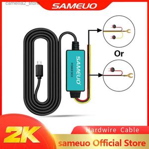 Auto-DVRs SAMEUO Festverdrahtetes Kabel 12 V Micro-USB-Autoladegerät 3,5 m Festverdrahtungssatz für Auto-DVR-Dashcam Dashcam-Autokamera-Ladekabel Q231115