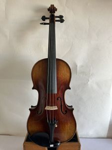 Master 4/4 Violin Stradi Model 1PC Flamed Maple Back Spruce Top Hand Made K3140