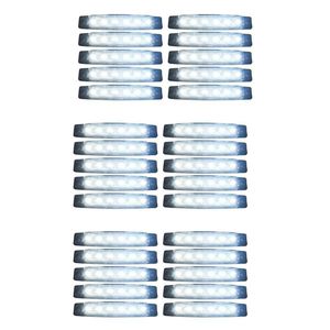 Ampuller 24V kuyruk 6 SMD LED yan gösterge göstergeleri Arka lamba otobüsler/kamyonlar/römorklar/kamyonlar için beyaz ışık mA565led