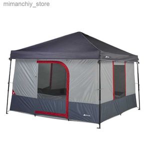 Палатки и навесы Ozark Trail ConnecTent, 6-местная палатка с навесом прямого размера, подходит для 2 надувных кроватей размера «queen-size» или 6 человек в отдельных сумках Q231117