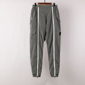 Üstler Kalite Marka Erkek Topstoney Pantolon Klasik İşlemeli Rozet Metal Naylon Çift fermuar Tasarım İş Giysesi Pantolon Boyut M-2XL