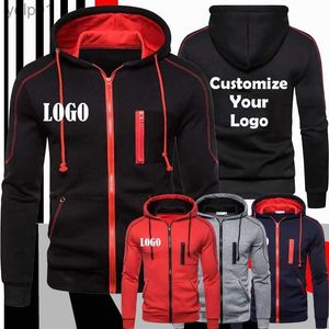 Erkek ceketleri özelleştirilmiş en yeni erkek gündelik şirket kapüşonluk zip up hardigan pamuklu kapüşonlu sweatshirt ceket s-4xll231115