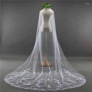 Brautschleier NZUK 3M Lace Cathedral Wedding Veil With Comb One Layer Veu De Noiva White Ivory Voile Mariage
