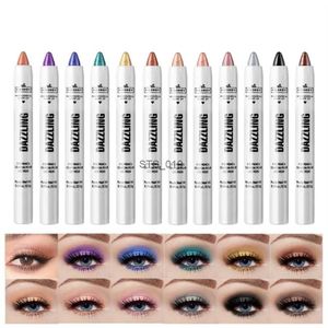 Lidschatten Neue Lidschatten Stick Frauen Mode Augen Make-Up Aufhellen Glitter Lidschatten Bleistift Wasserdicht Langlebig Lidschatten Eyeliner PenL231115