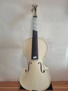 Master 4/4 violin in white 1PC flamed maple back spruce top hand made K3132