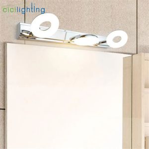 Specchi compatti Art Desinger Lampada da toilette a LED 10W 15W 20W Luce frontale per specchio da bagno 3000K 4000K 6000K Make up Cosmetici Illuminazione da parete Applique 231109