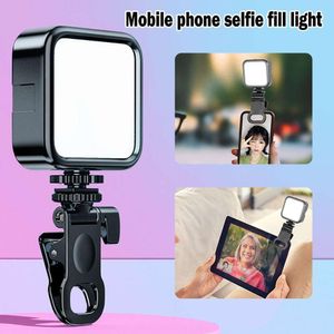Smartphone Selfie Video Conference Portable LED Light Compatible for Cell Phone Ipad Laptop Camera