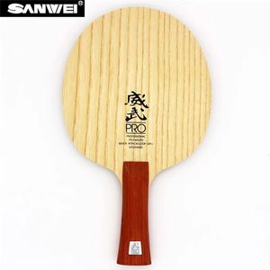 Table Tennis Rubbers SANWEI V5 Pro Blade 7 ply Pure Wood OFF Ping Pong Professional Offensive Attack with Loop Drive 231114