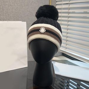 Kadın Yün Kapaklar Erkek Örme Hat Beanie Cap Tasarımcı Kafatası Kapakları Kış Şapkaları Çizgi Dikiş Tasarımı 4 Renk Sıcak Davlumbağı